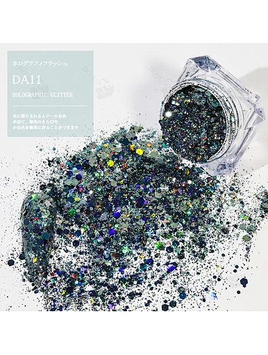 Holographic Chunky Solvent Resistant Glitter